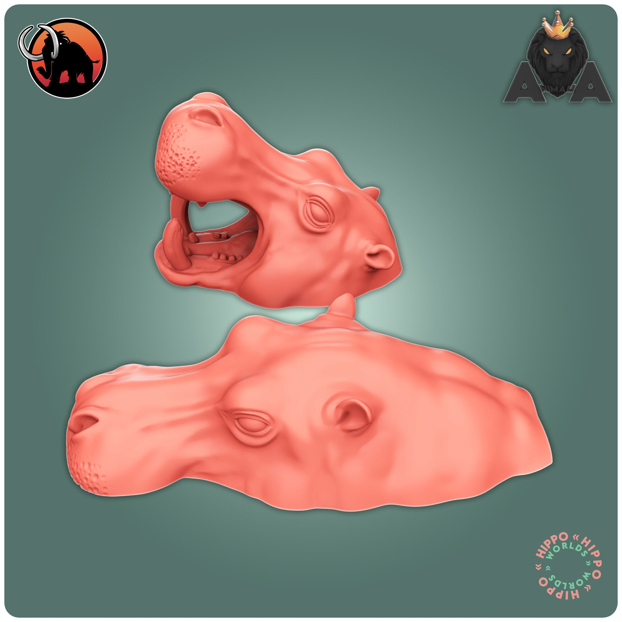 Hippo 3D print model_5