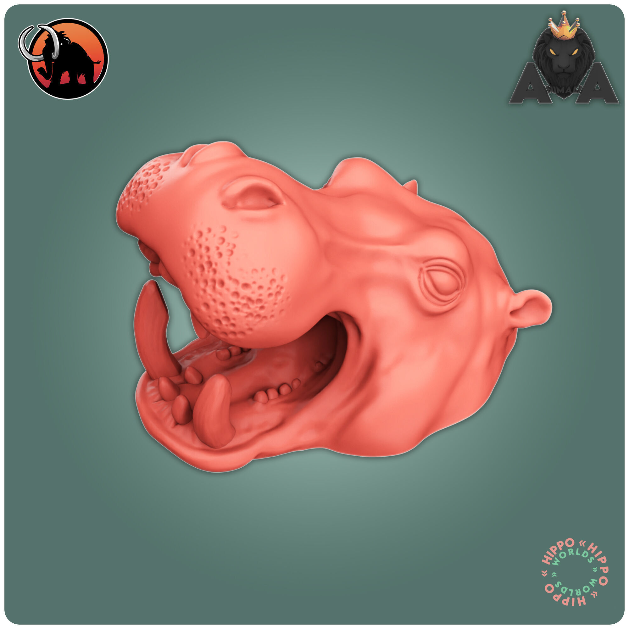 Hippo 3D print model_2