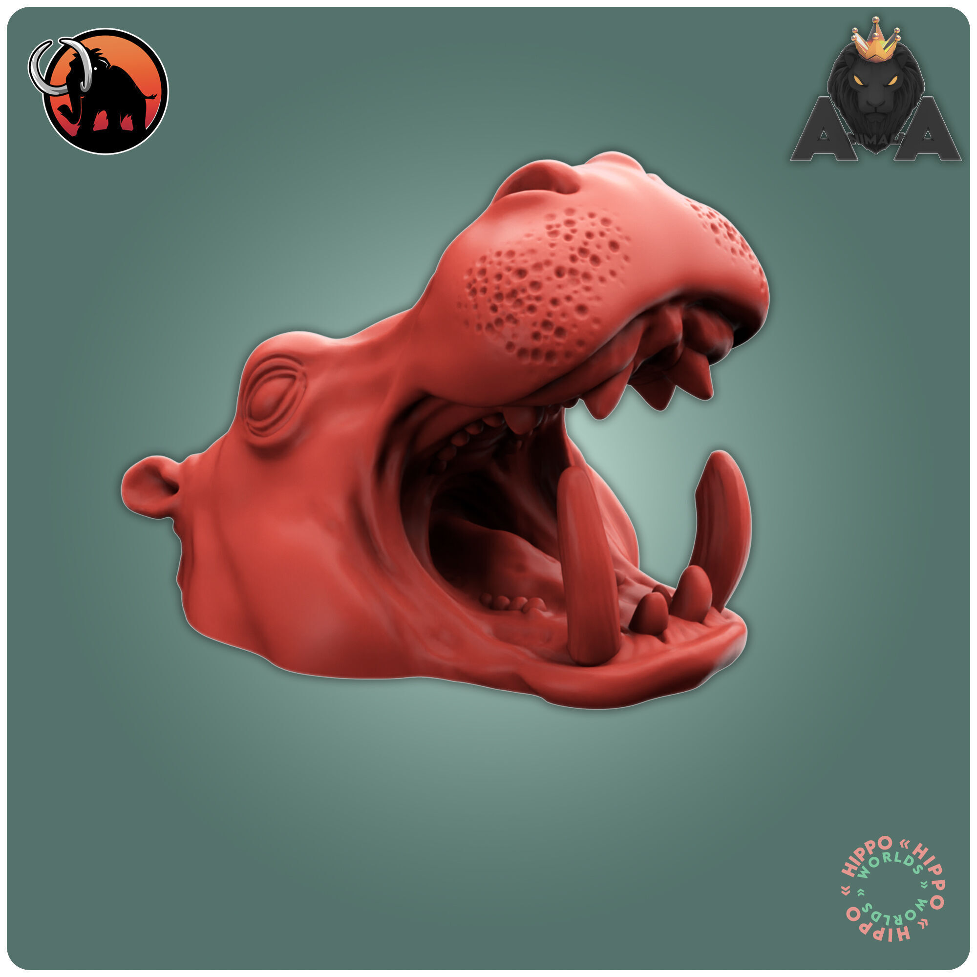 Hippo 3D print model_1