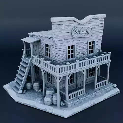 Wild west house 3D print model