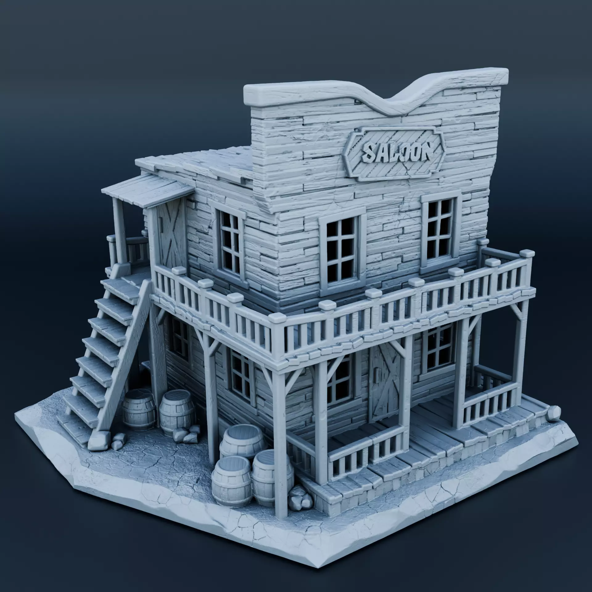 Wild west house 3D print model_0