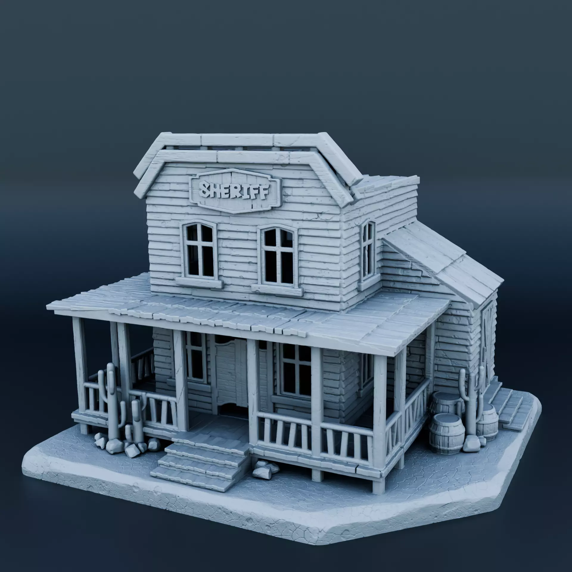 Wild west house 3D print model_0