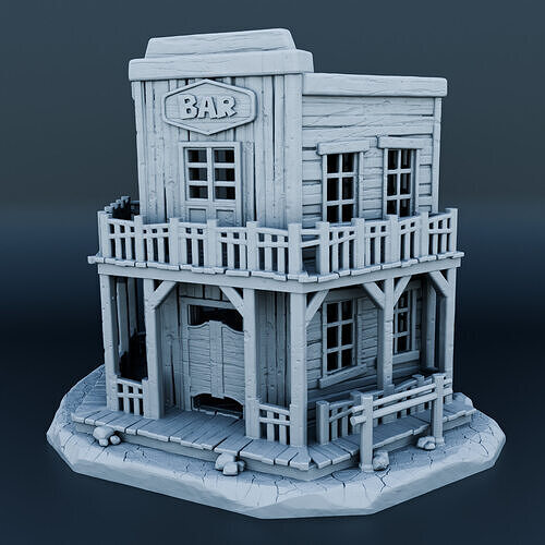 Wild west house 3D print model