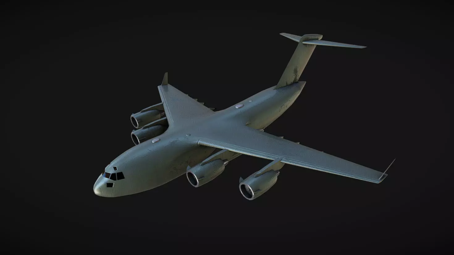 C-17 Globemaster III Low-poly 3D model