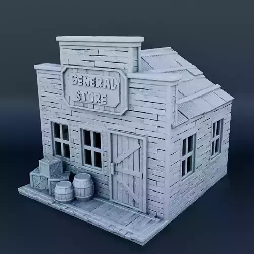 Wild west house 3D print model