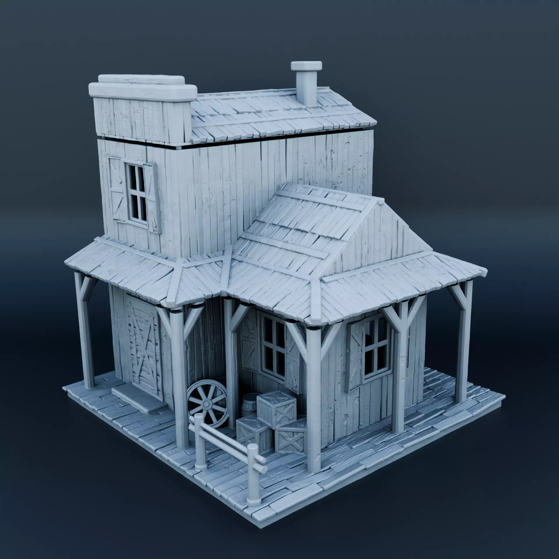 Wild west house 3D print model