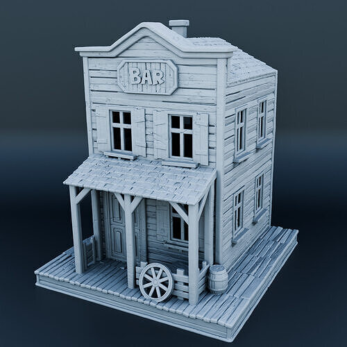 Wild west house 3D print model