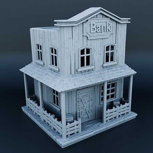 Wild west house 3D print model
