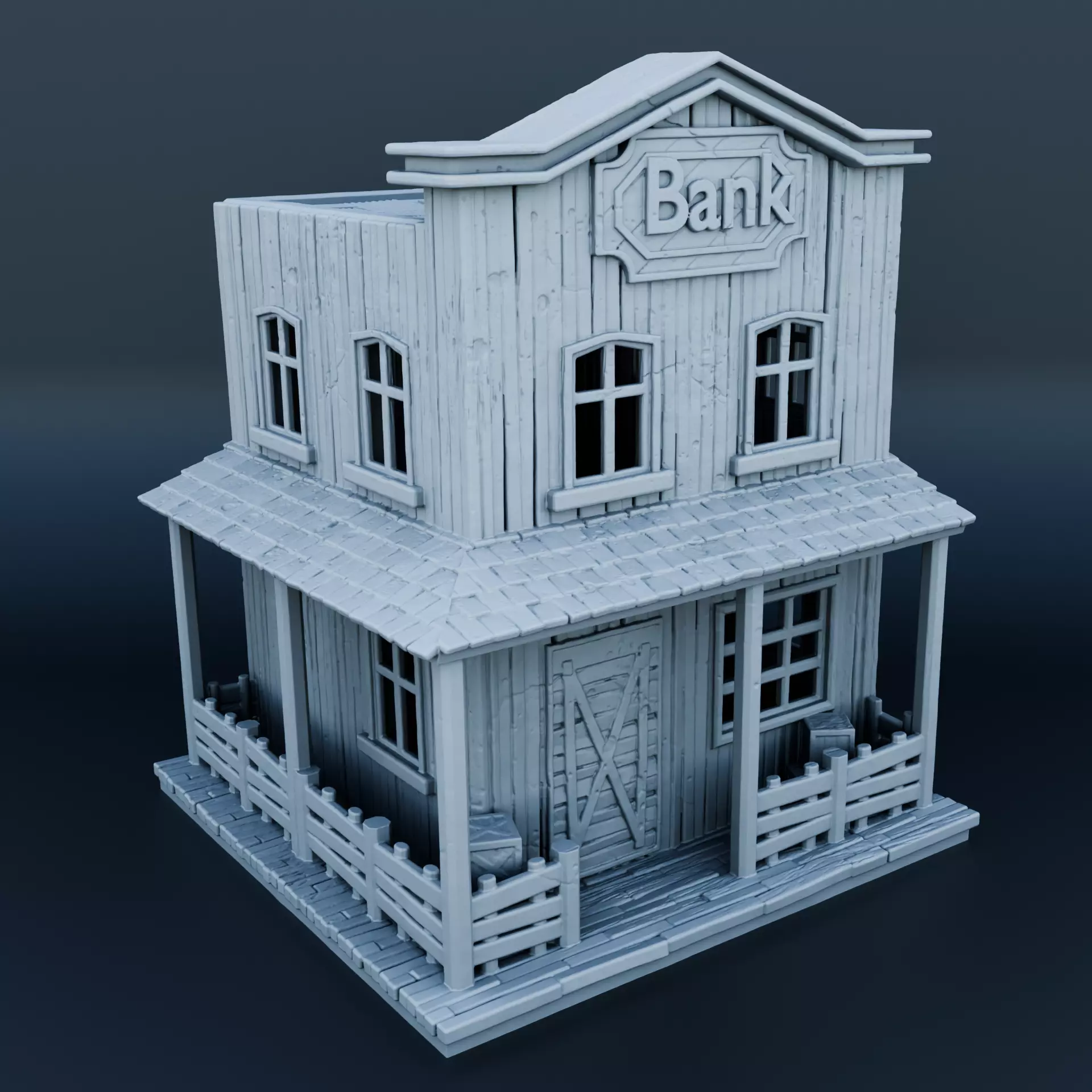Wild west house 3D print model