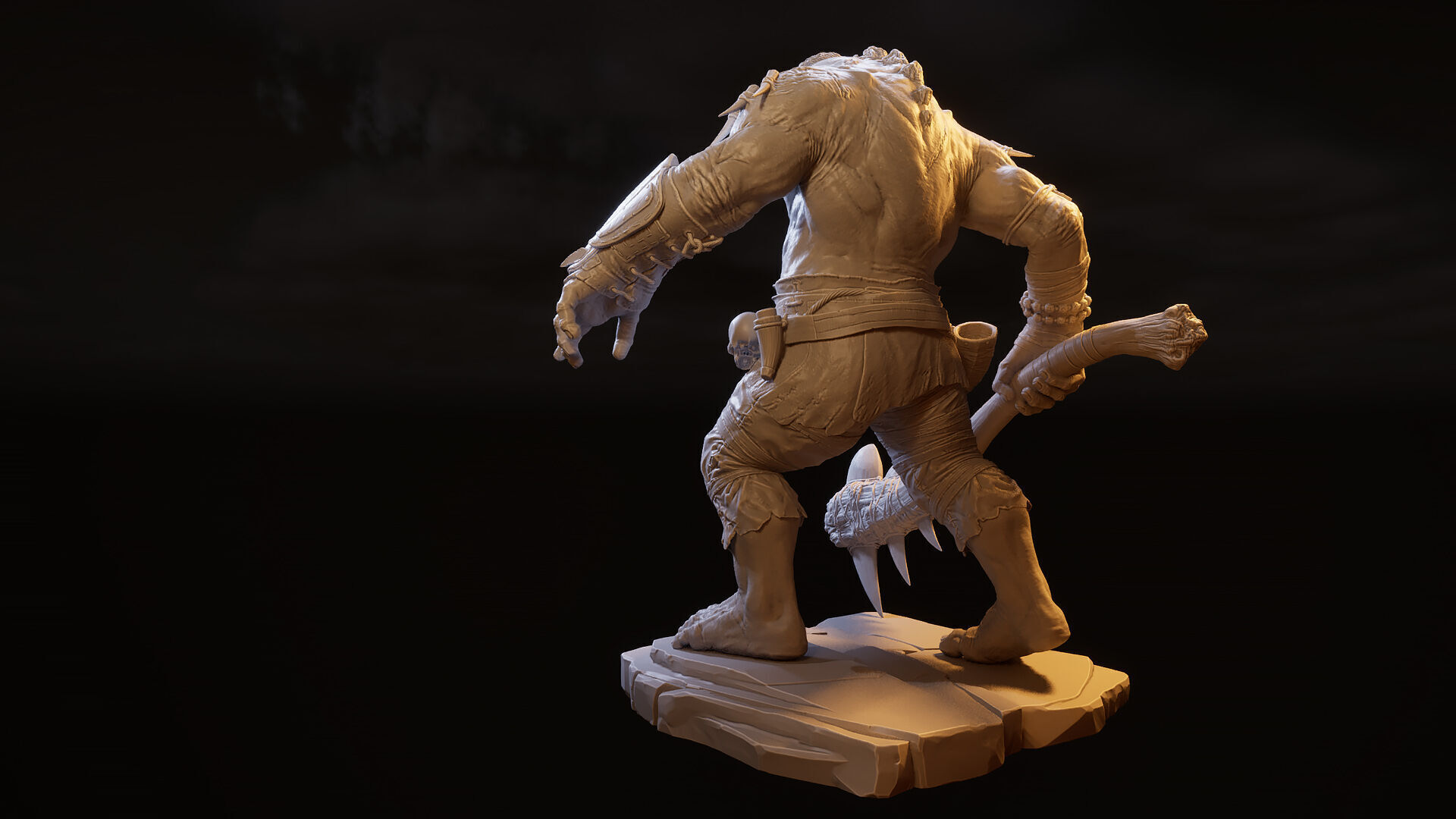 Wild troll printable 3D print model_5