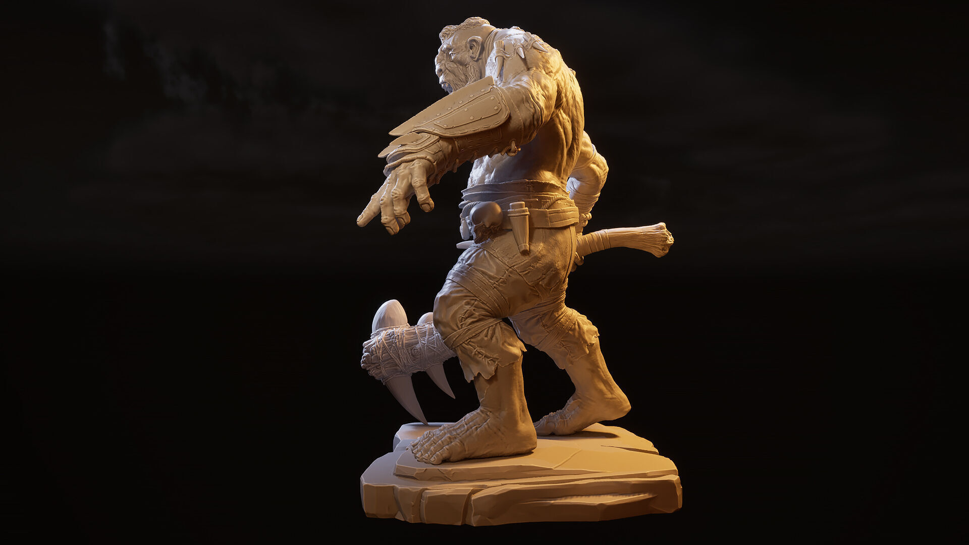 Wild troll printable 3D print model_4
