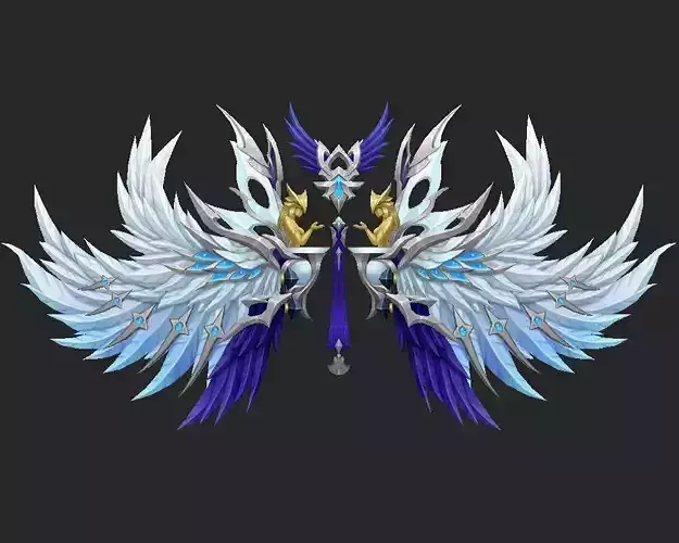 Wing 020 Low-poly 3D model