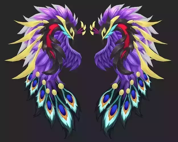 Wing 018 Low-poly 3D model