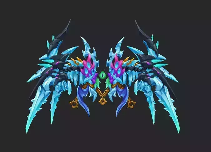 Wing 013 Low-poly 3D model