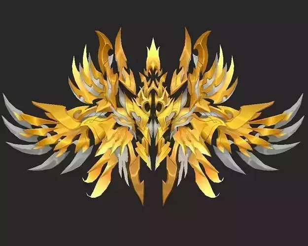 Wing 012 Low-poly 3D model