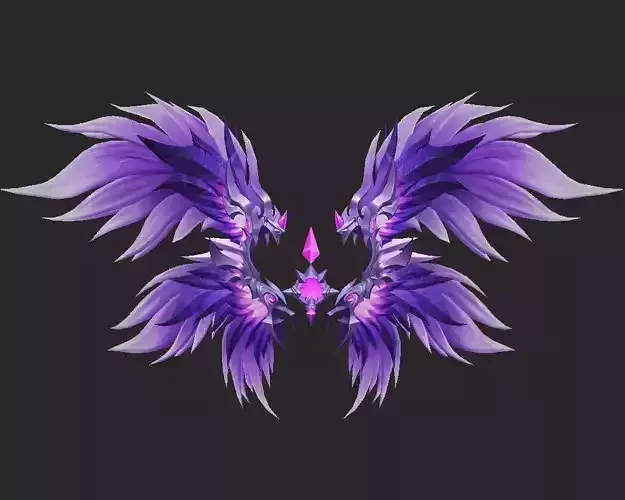 Wing 011 Low-poly 3D model