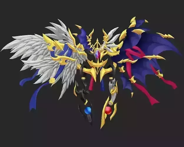 Wing 010 Low-poly 3D model