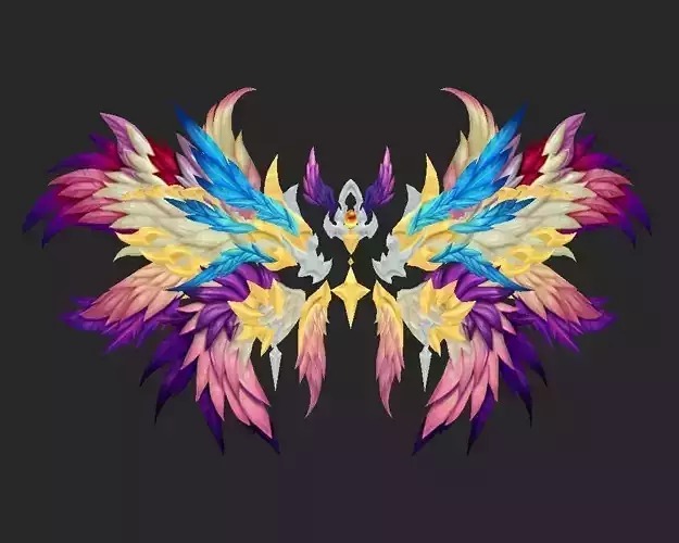 Wing 008 Low-poly 3D model