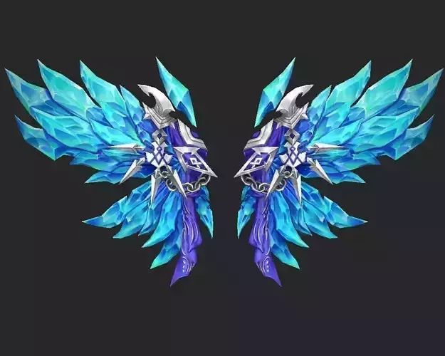 Wing 004 Low-poly 3D model