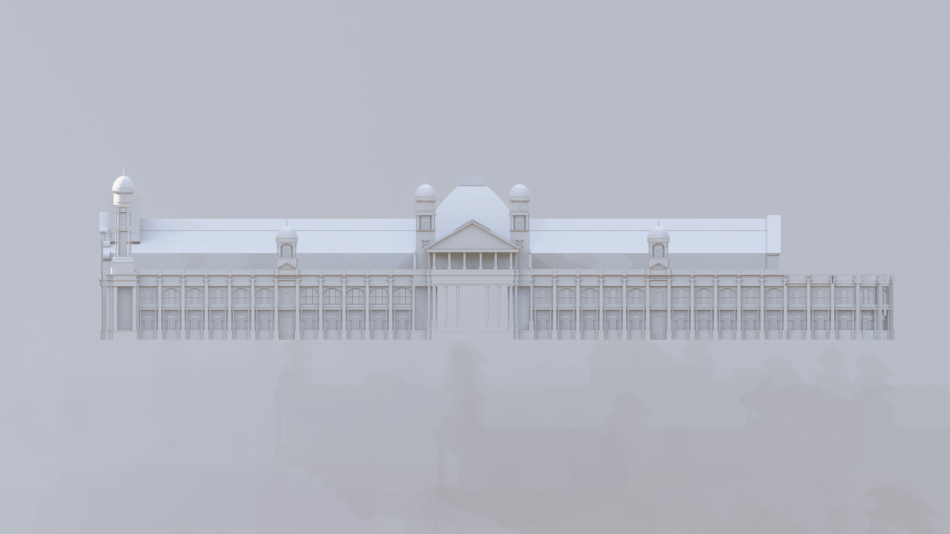 Electricity Building Chicago World Fair 1893 3D model_2