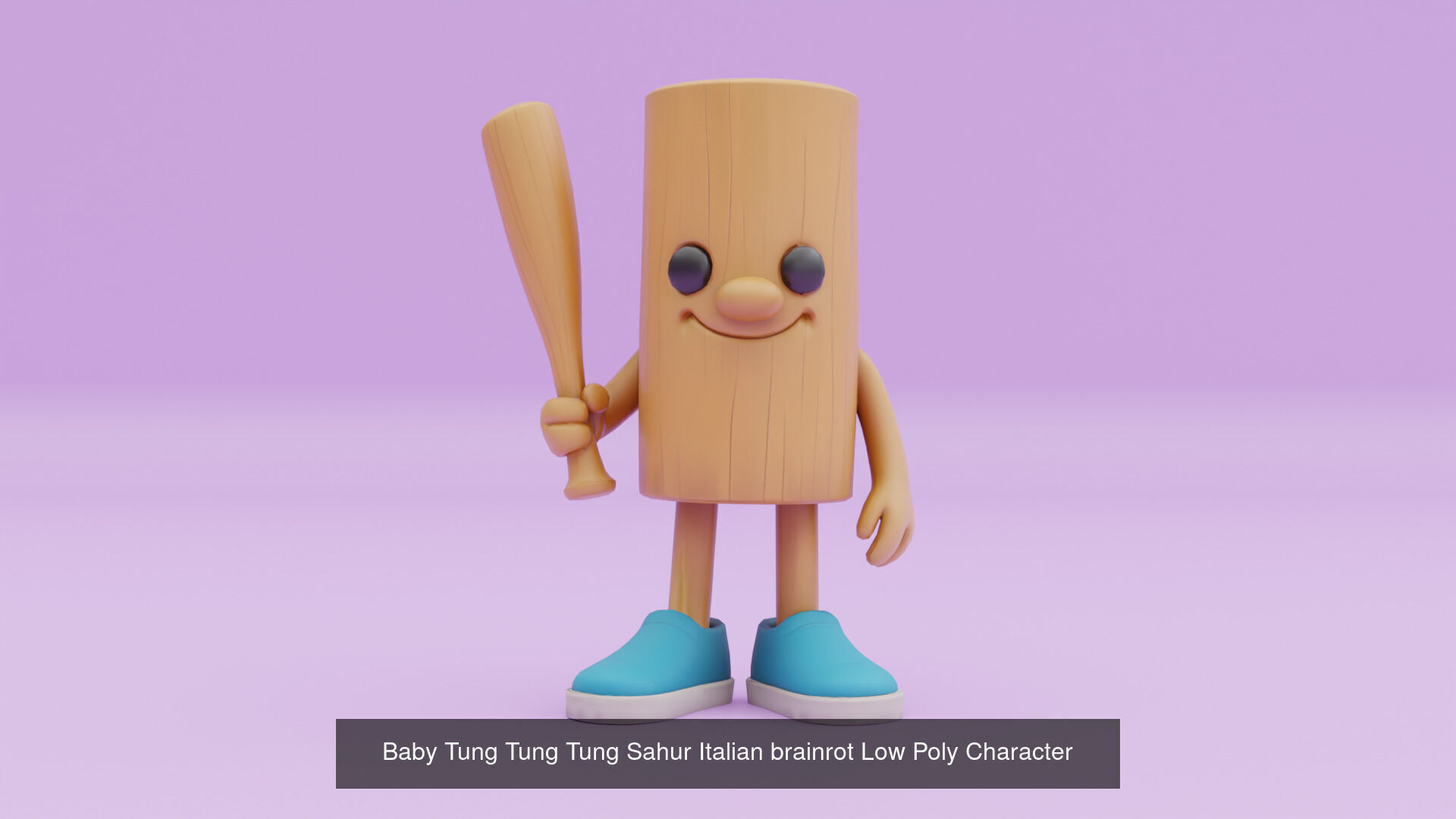 Baby Italian brainrot Low Poly Character 3D Model Collection_4