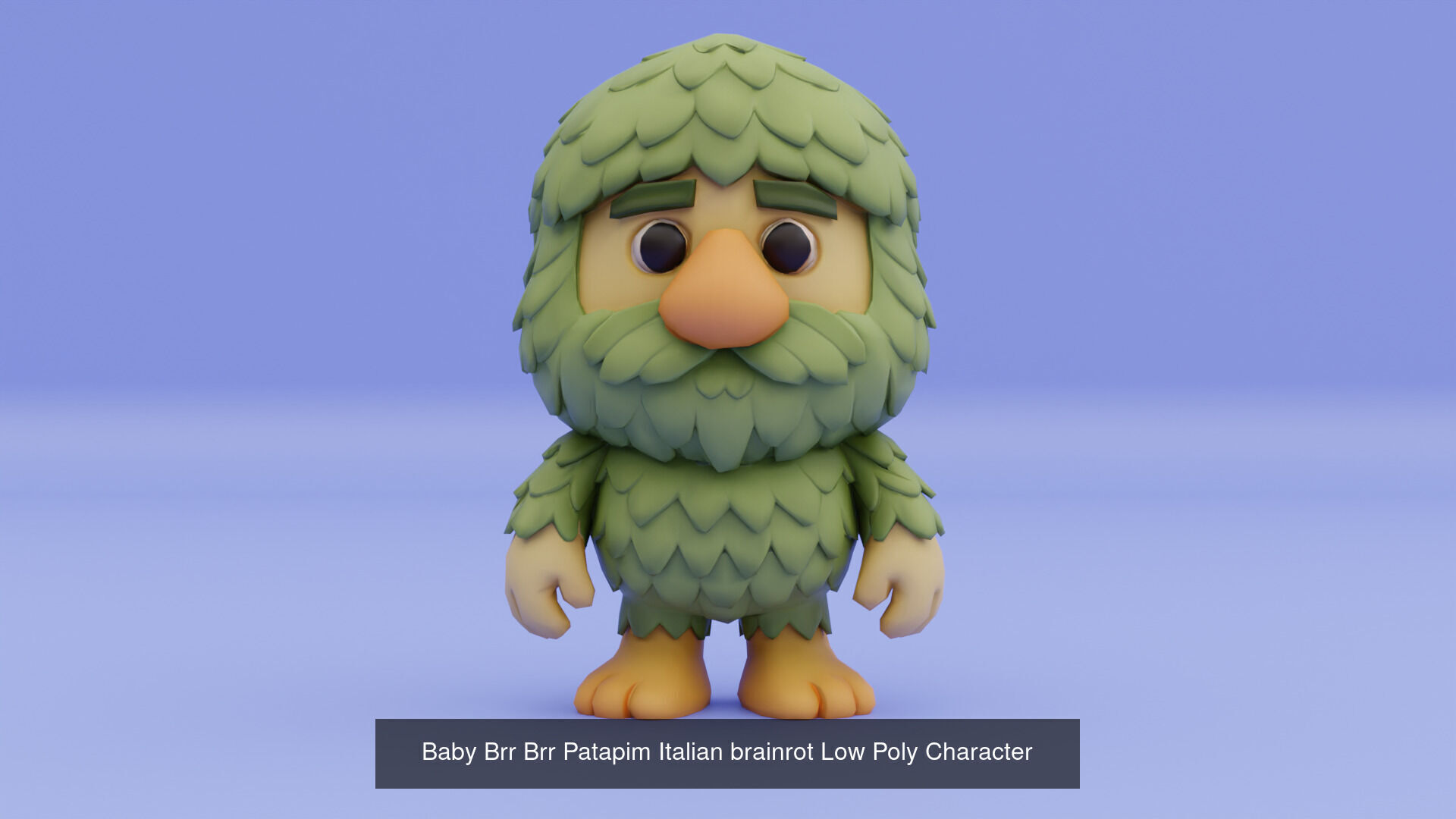 Baby Italian brainrot Low Poly Character 3D Model Collection_6