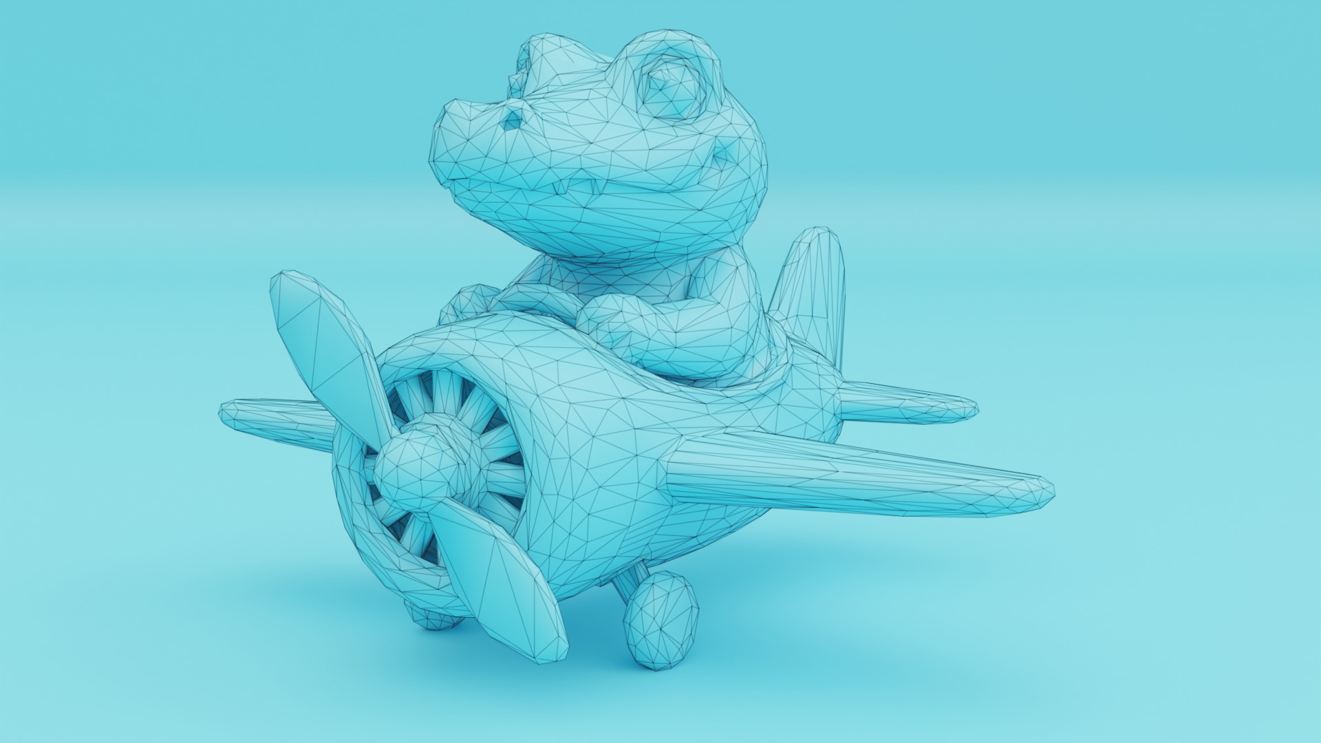 Baby Italian brainrot Low Poly Character 3D Model Collection_16