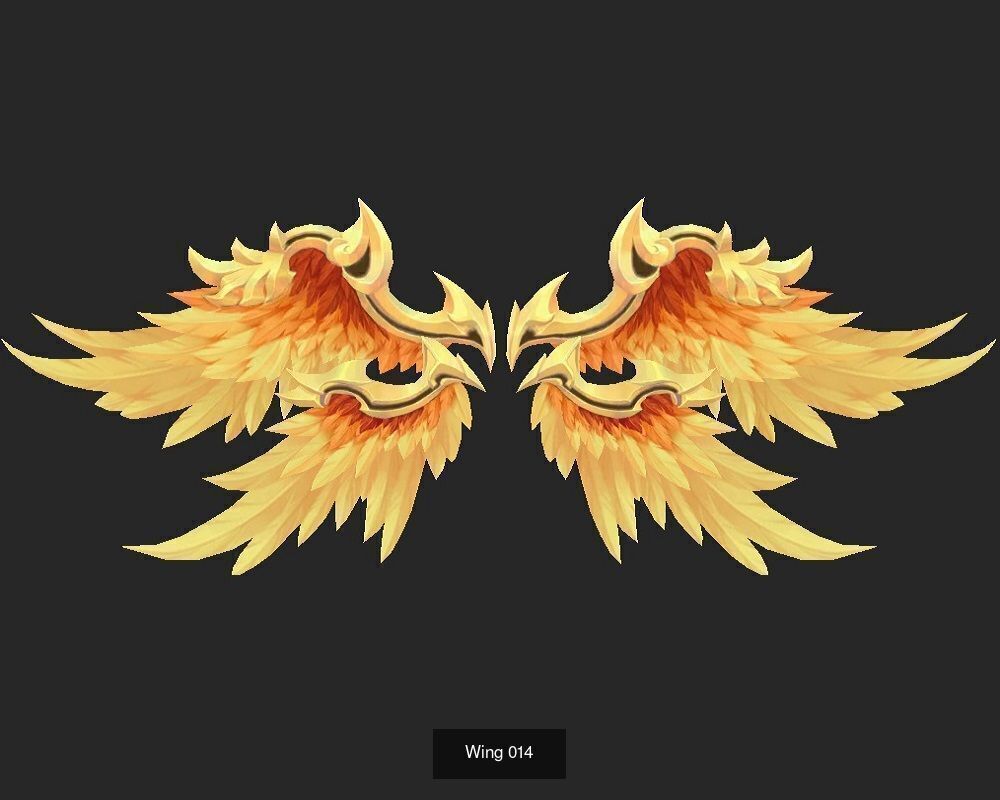 Pack With 25 Wings Part 1 3D Model Collection_19