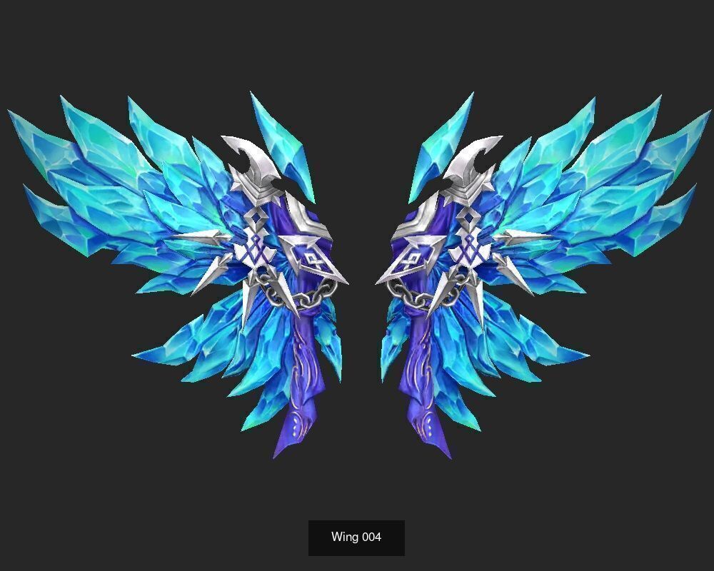 Pack With 25 Wings Part 1 3D Model Collection_28