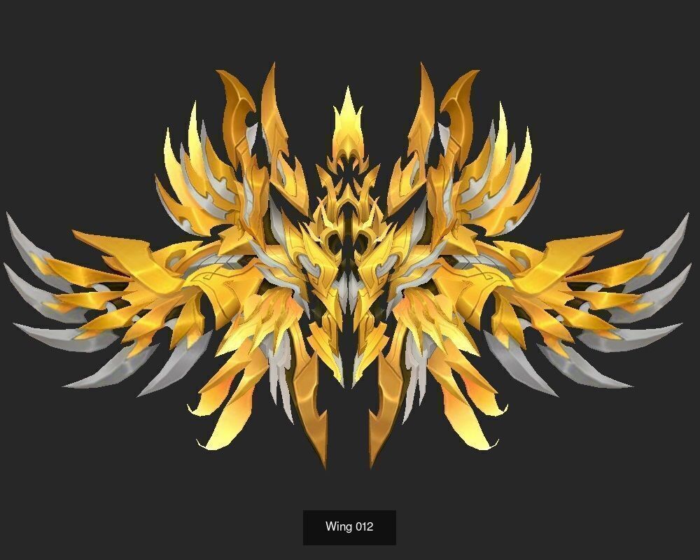 Pack With 25 Wings Part 1 3D Model Collection_21