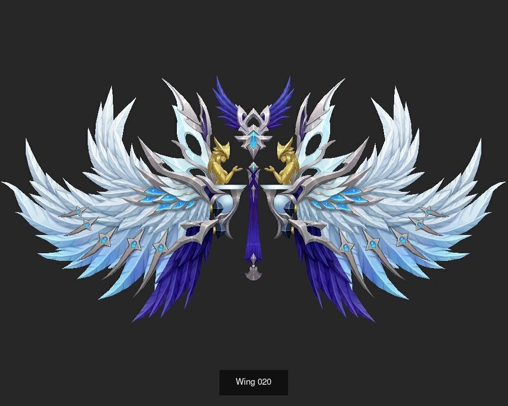 Pack With 25 Wings Part 1 3D Model Collection_13