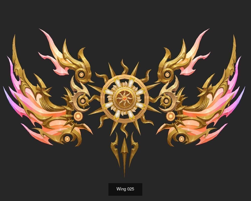 Pack With 25 Wings Part 1 3D Model Collection_8