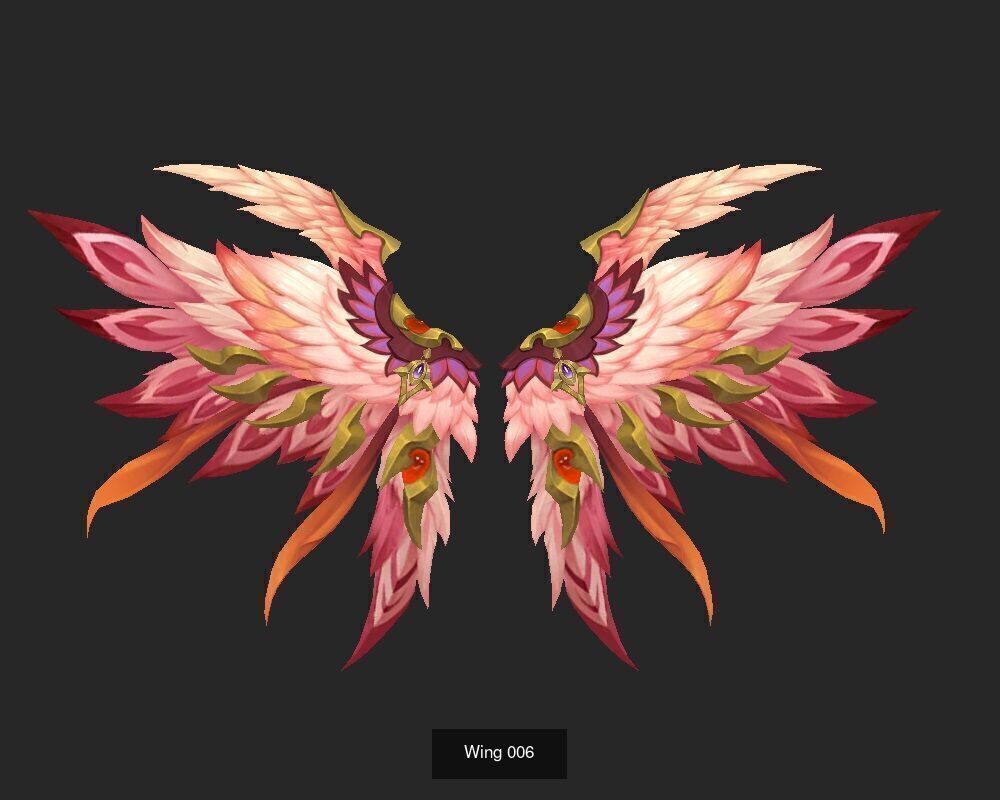 Pack With 25 Wings Part 1 3D Model Collection_29