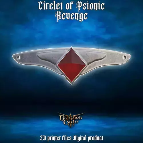 Fantasy Cosplay Circlet of Psionic Revenge  Baldurs Gate 3 3D print model