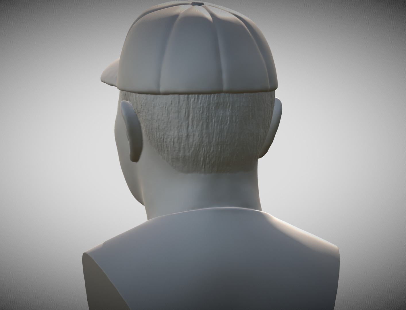 Babe Ruth bust 3D print model_4