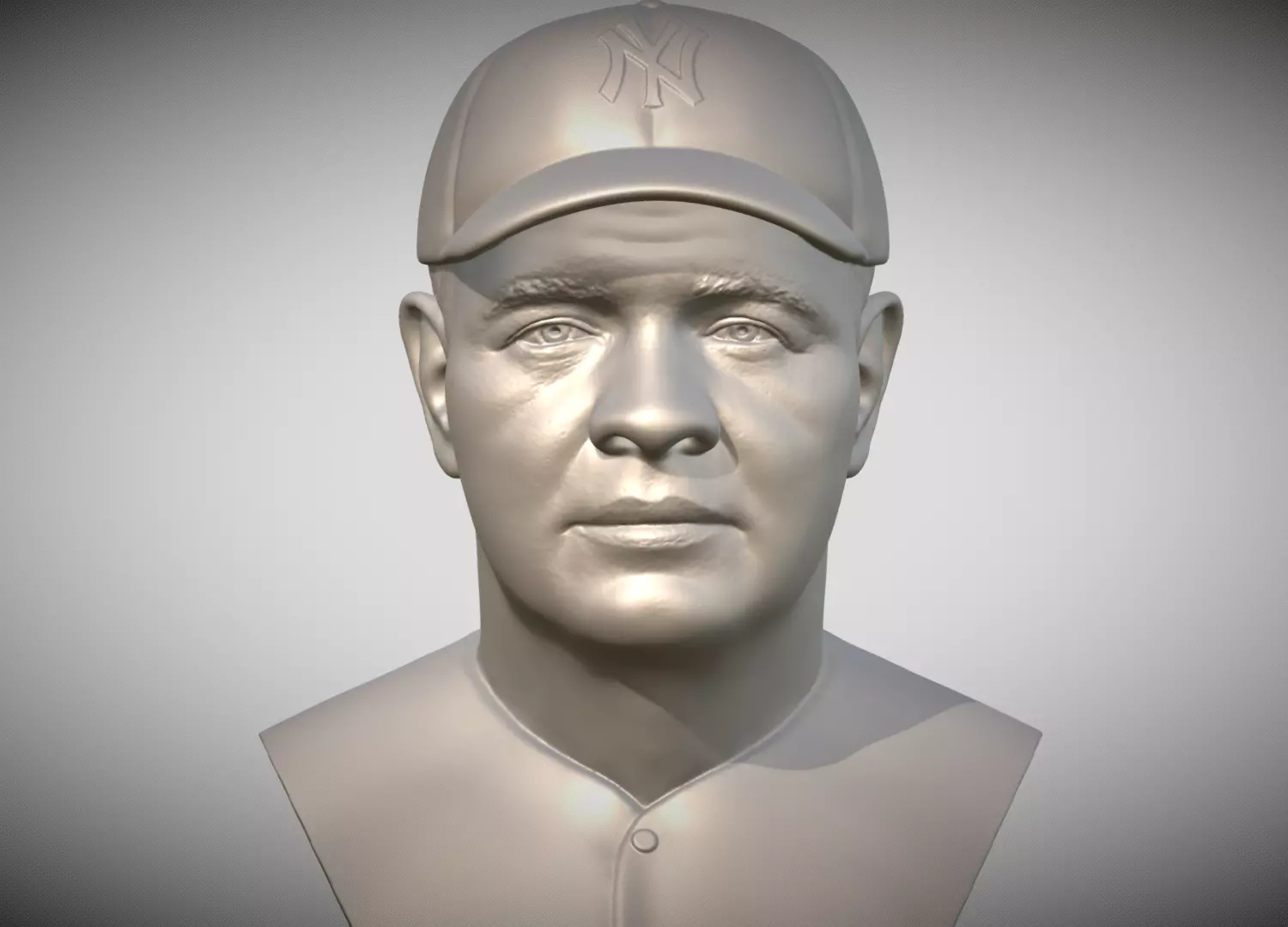 Babe Ruth bust 3D print model_0