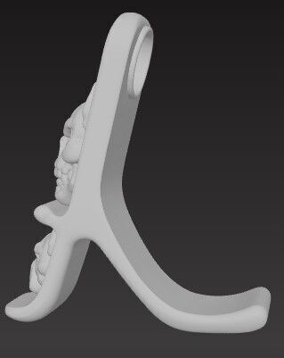 Pitbull Dog Phone Holder Bold Functional Stand Design 3D print model_9