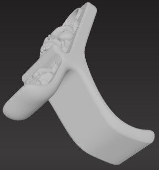 Pitbull Dog Phone Holder Bold Functional Stand Design 3D print model_2