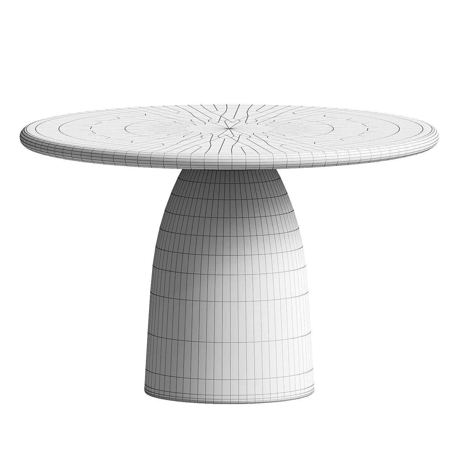Vinci Round Dining Table 3D model_2