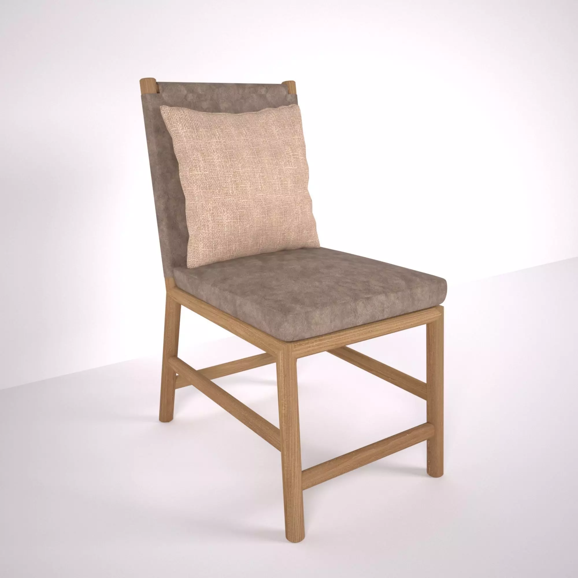 Dinning Chair Leather 3D model