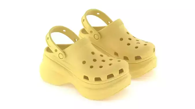 Crocs Bae Clog Daylily 3D model