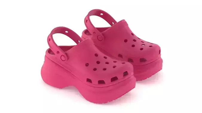 Crocs Bae Clog Dragon Fruit 3D model
