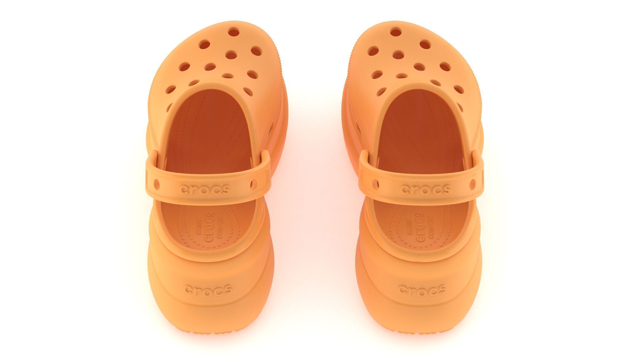 Crocs Bae Clog Orangesicle 3D model_5