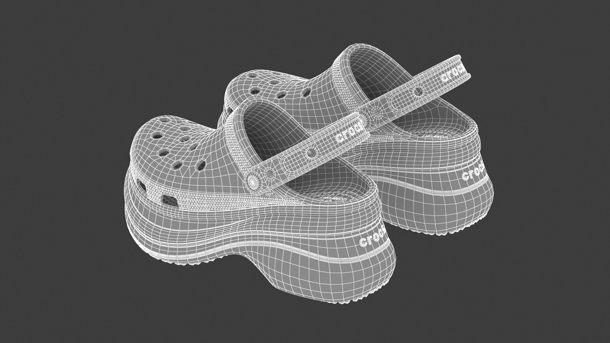 Crocs Bae Clog Orangesicle 3D model_9