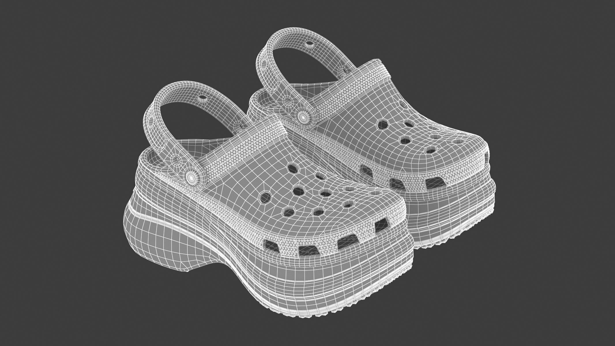 Crocs Bae Clog Orangesicle 3D model_1