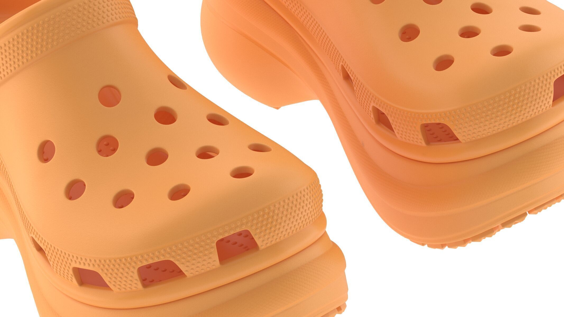 Crocs Bae Clog Orangesicle 3D model_7