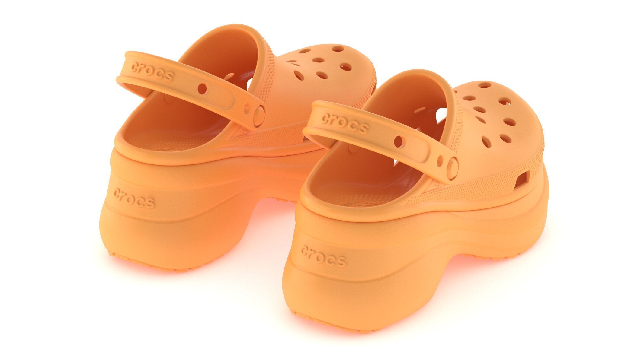 Crocs Bae Clog Orangesicle 3D model_4