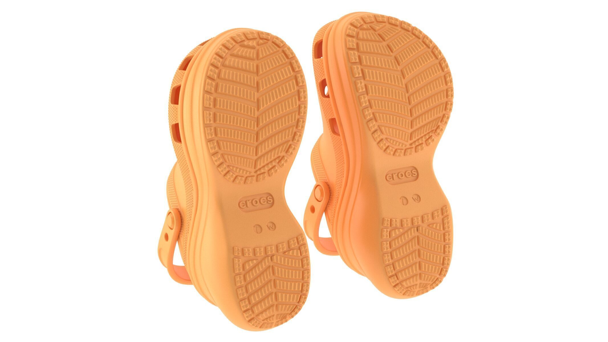 Crocs Bae Clog Orangesicle 3D model_6
