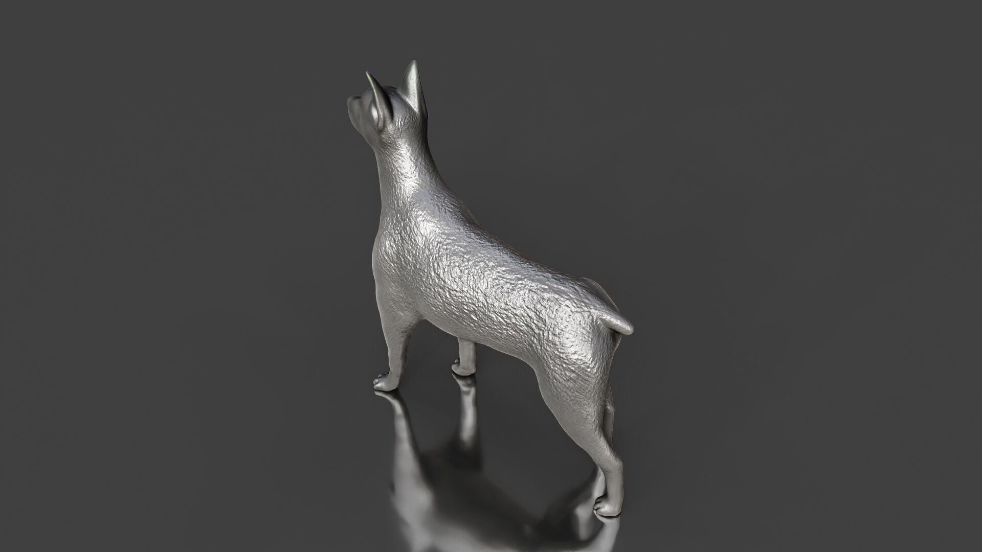 Doberman Pincher Realistic Toy STL 3D print model_3