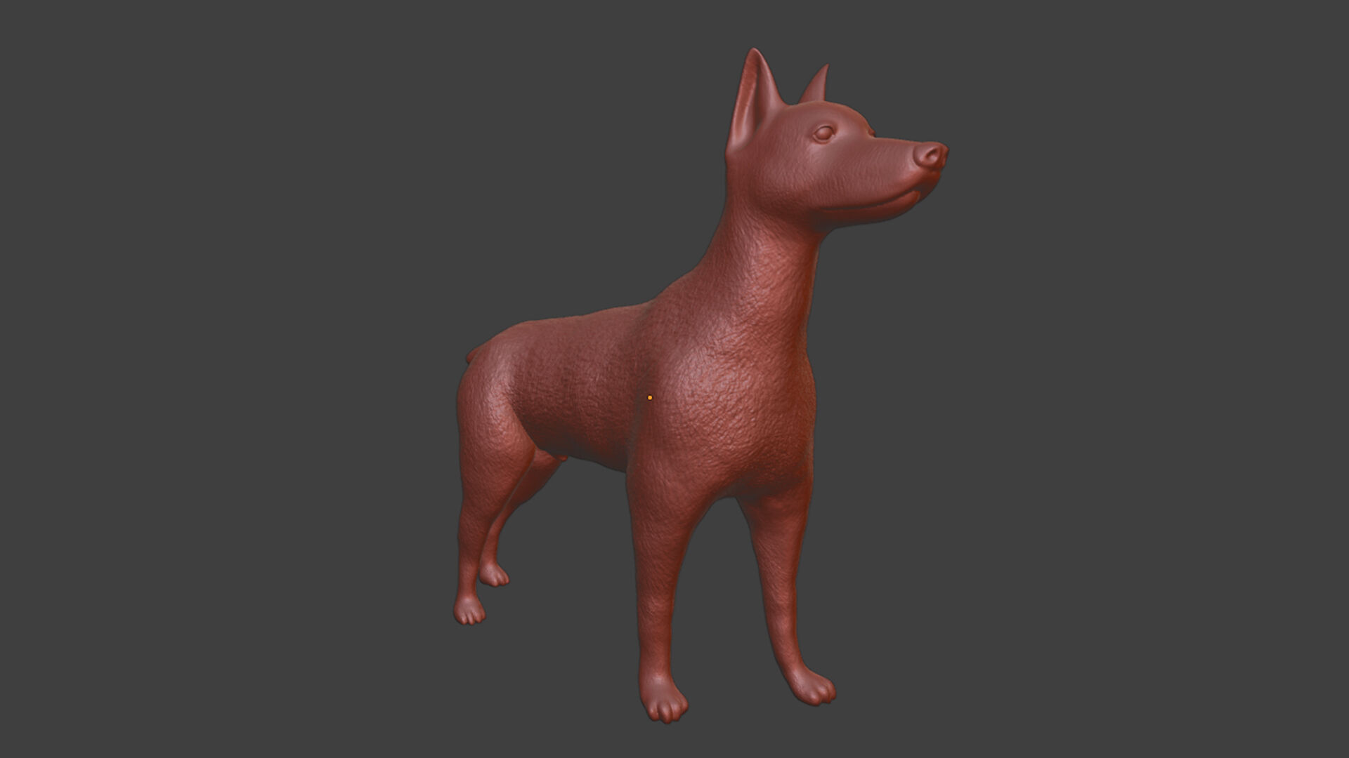 Doberman Pincher Realistic Toy STL 3D print model_8